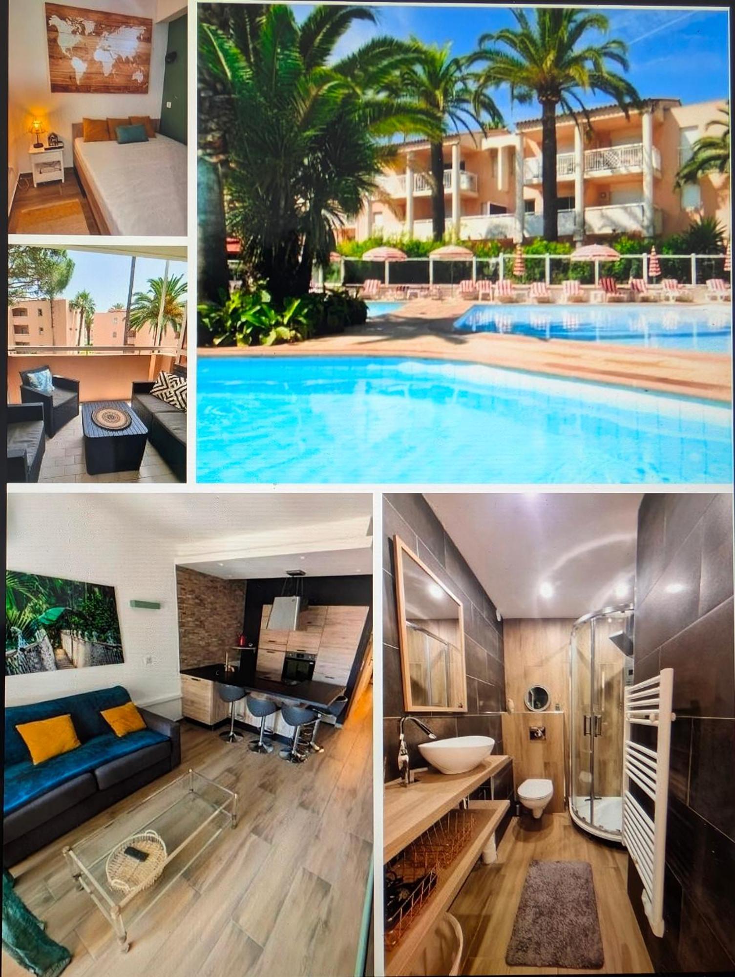 Residence De Vacances Avec Piscine & Transat, A 2 Minutes Des Plages - Bat N2 Vallauris Exterior foto